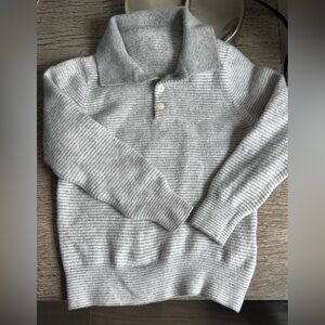 J. Crew Kids Gray Striped Sweater